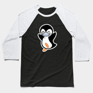 Penguin with a face mask Baseball T-Shirt